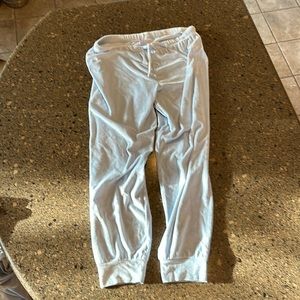 Juicy Couture Velour sweat suit, Large, light blue.